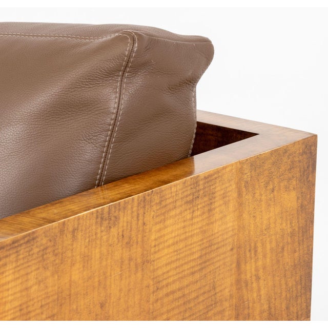 Therien Studio Workshops Walnut Club Chair For Sale In New York - Image 6 of 10