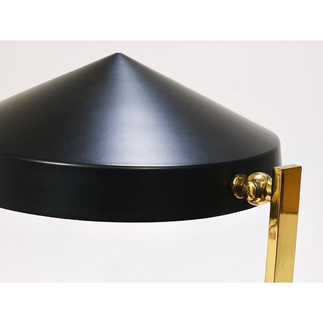 Mid-Century Black Brass Table or Desk Lamp, Austria, 1960s For Sale - Image 12 of 18