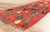 Red Vintage Boujad Moroccan Rug, 04'07 X 09'07 For Sale - Image 8 of 10