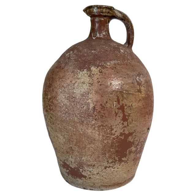 Japanese Style Stoneware Pottery Jug Pitcher with Glaze, France, 19th Century For Sale - Image 10 of 10