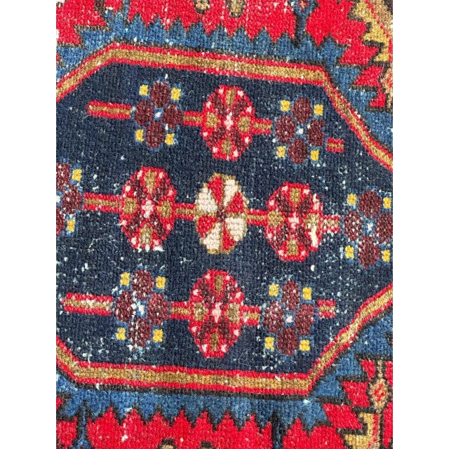 1950s Vintage Mazlaghan Rug, 1950s For Sale - Image 5 of 18