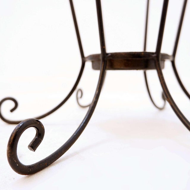 Mid-Century Modern Wrought Iron Umbrella Stand, 1960s For Sale - Image 11 of 12