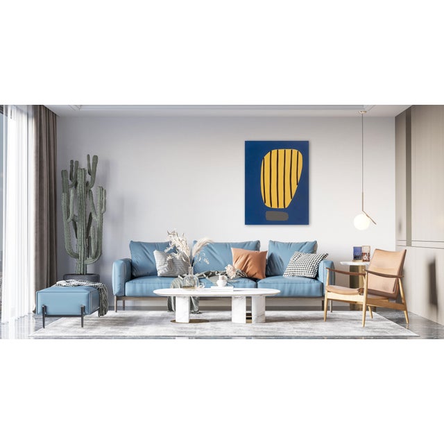 Early 21st Century Amanda Andersen, Beaming I, Acrylic Painting on Canvas, 2020 For Sale - Image 5 of 6