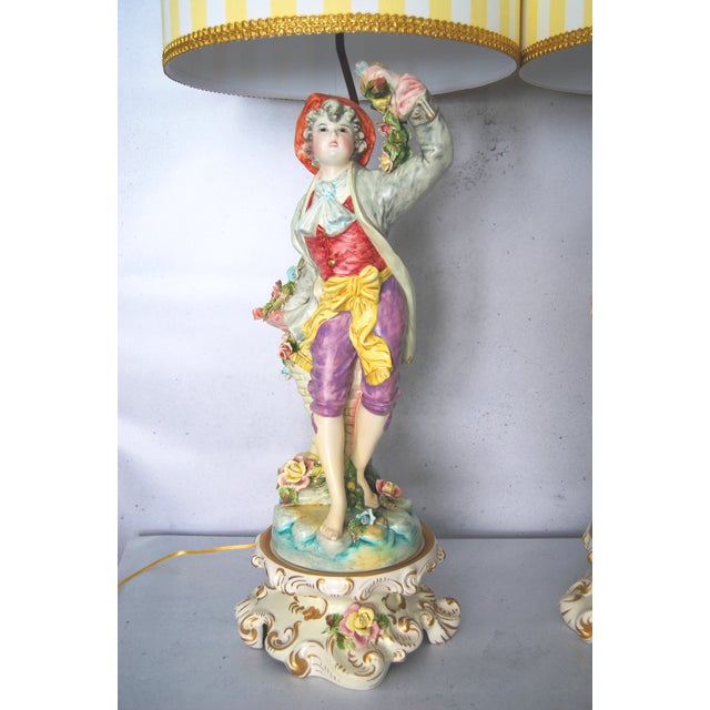 Vintage Benrose Capodimonte LampsFully Restored a Pair Chairish