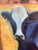 Suzanne Frazier Blue Cow Oil on Canvas Painting For Sale - Image 4 of 12