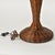 Chocolate brown wicker table lamp with an elegant elongated woven base. Perfect tall vintage statement lamp with natural...