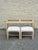 Mid-Century Modern 1970s Reed-Wrapped Console Table With Glass Top and Pair of Matching Stools For Sale - Image 3 of 10