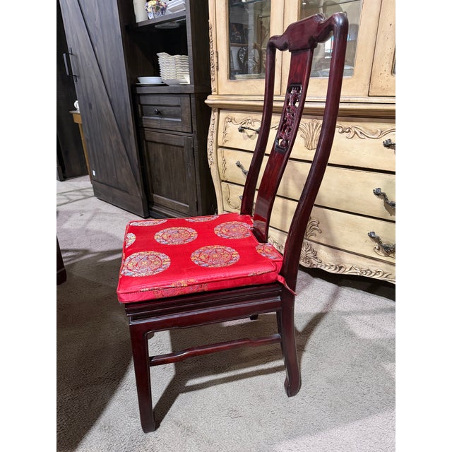 Wood Asian Style Dining Set For Sale - Image 7 of 8