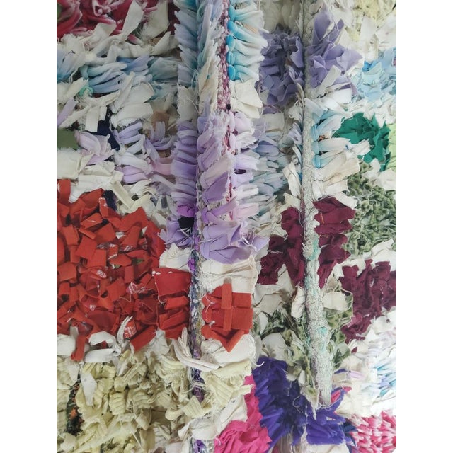 Vintage Boucherouite Hand Knotted Rug For Sale - Image 4 of 10