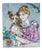 Italian Artist, Girl with Dog, Oil on Canvas For Sale