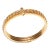 22k Gold and Emerald Bangle Bracelet For Sale