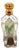 Perfume Bottle, Made of Glass and 15k Gold For Sale