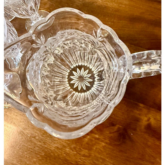 Oneida “Southern Garden” Set of Pitcher and Eight Glasses - 9pcs For Sale - Image 10 of 12