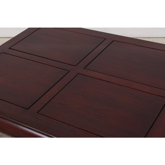 Vintage Chinese Rosewood Coffee Cocktail Table For Sale - Image 11 of 15