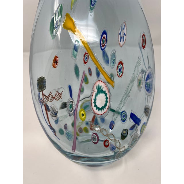 Glass Beautiful Vintage Murano Glass Vase For Sale - Image 7 of 9