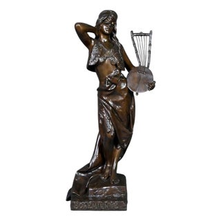 E. Villanis, Bohemian Woman, Late 19th Century, Bronze For Sale