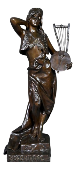 E. Villanis, Bohemian Woman, Late 19th Century, Bronze