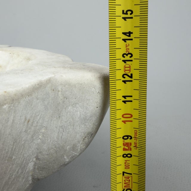 Antique White Marble Mortar, 1800s For Sale - Image 10 of 11