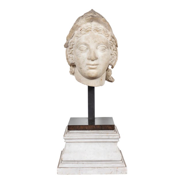 Early 1600s, Marble Bust of Athena For Sale