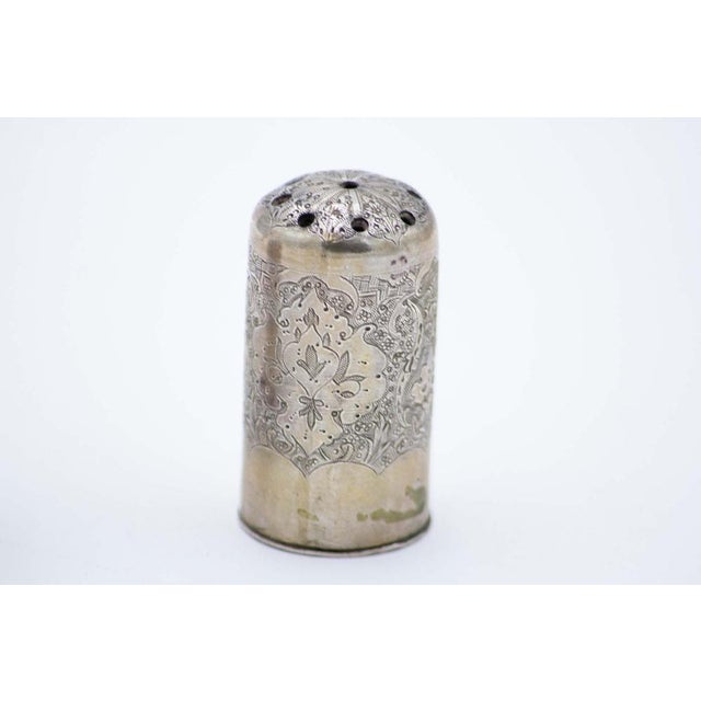 Silver Salt and Pepper Shakers, Set of 2, in Good conditions. Designed 1920 to 1949