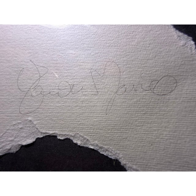 American 1980s "Profile of a Woman" by American Artist Dawn Marie numbered 123/300 For Sale - Image 3 of 5
