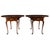 Matching pair of Hitchcock drop leaf side tables crafted in solid cherry with a warm traditional finish. Each table...