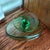 Bright Green Vintage Fostoria Glass Co. Vesper Green Footed Candy Jar & Cover, Also Known as a Covered Compote Bowl. For Sale - Image 8 of 10