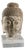 Stone Buddha Head with Acrylic Glass Base For Sale