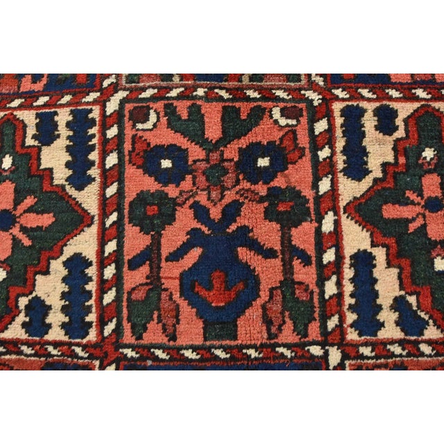 Bakhtiari Rug 7′ X 10’4” Multicolor Wool Vintage Hand-Knotted Carpet For Sale - Image 9 of 15