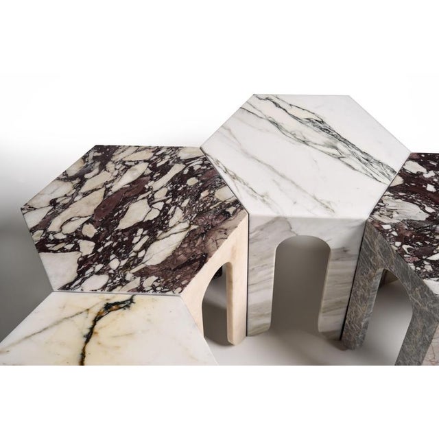 Not Yet Made - Made To Order Sesto TSCL Hexagonal Coffee Table in Various Marbles by Bufalini Marmi For Sale - Image 5 of 11