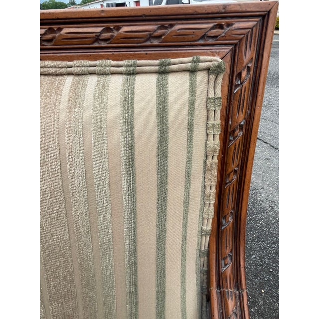 Vintage Ethan Allen French Louis XVI Style Lounge Chairs Bergere- A Pair For Sale - Image 11 of 11