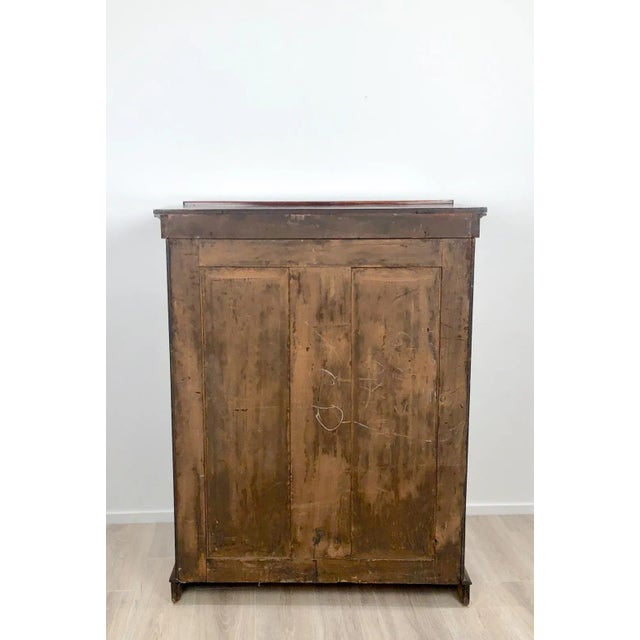 Wood 19th Century English Traditional Wellington Secretary Chest of Drawers For Sale - Image 7 of 11