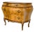 Italian Olive Burl Wood Bombe Chest of Drawers For Sale