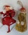Love these 1969 “Mr. Santa” Ornaments made from cardboard and fabric. These have seen many holidays!