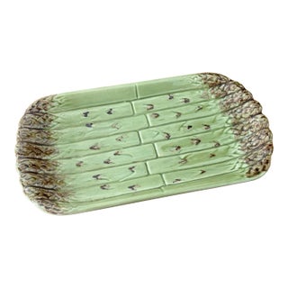 1990s Bordallo Pinheiro Decorative Asparagus Platter For Sale