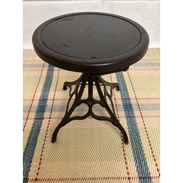Antique Adjustable Watchmaker’s Stool For Sale - Image 9 of 9