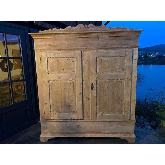 Antique Fir Wardrobe, 1890s For Sale - Image 3 of 17