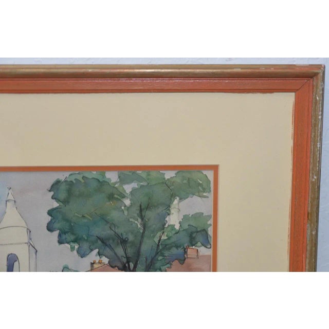 Mid 20th Century Vintage French Watercolor by Maurice Beran C.1970 For Sale - Image 5 of 8