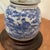 Antique Japanese Kyushu Side-Handle Porcelain Teapot/ Shanshui Scene and Calligraphy Surguch Stamp Wood Base For Sale - Image 11 of 12