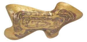 Biomorphic Brass Tray by Ed Wiener