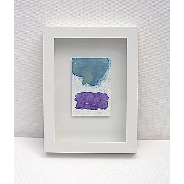 Contemporary Rothko Surprise #174 Original Miniature Minimalist Metallic Inks For Sale - Image 3 of 6