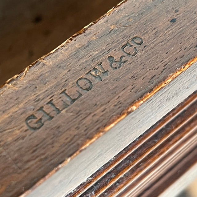 Mahogany Breakfront Library Desk from Gillow & Co. For Sale - Image 10 of 11