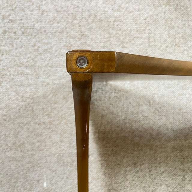 Sculptural Coffee Table in Mahogany and Glass, Europe, 1970s For Sale - Image 14 of 18