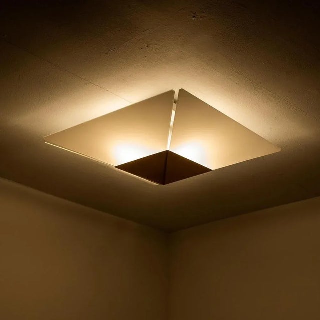 Pyramid Shaped Flush Mount by J.T. Kalmar, 1970 For Sale - Image 6 of 14