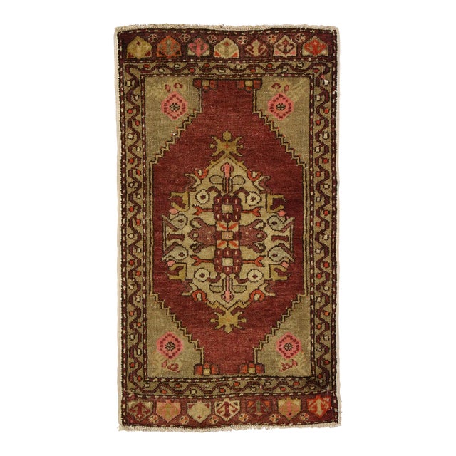 Vintage Turkish Yastik Rug - 01'06 X 02'07 For Sale