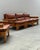 Scandinavian Modular Sofa in Pine and Cognac Leather, 1970s, Set of 4 For Sale - Image 4 of 18