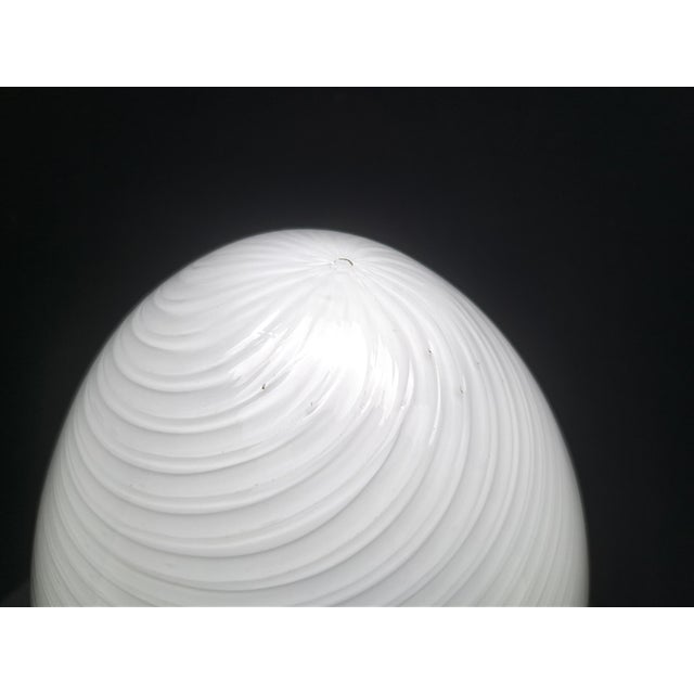 1970s Egg-Shaped Murano Glass Lamp from Manifattura Di Murano, 1970s For Sale - Image 5 of 9