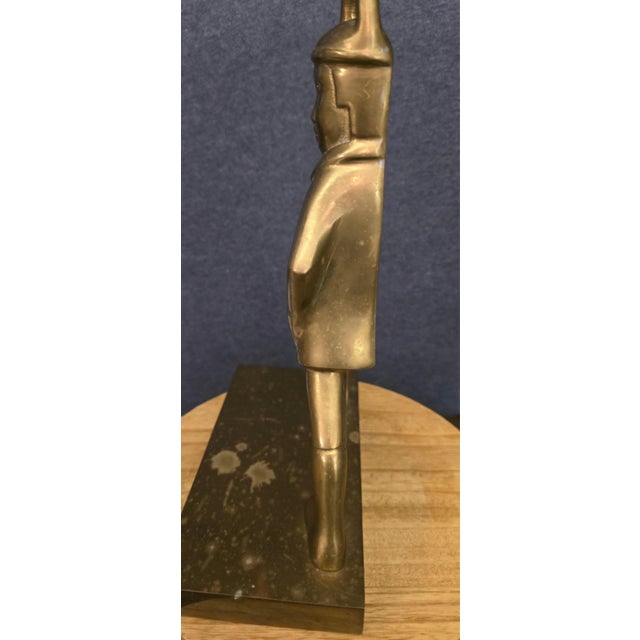 Maitland - Smith Maitland-Smith Hessian Soldier Style Brass Doorstop For Sale - Image 4 of 8