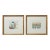 Pair of Vintage Urbain Huchet Signed Lithographs  Gallery Float Mount For Sale