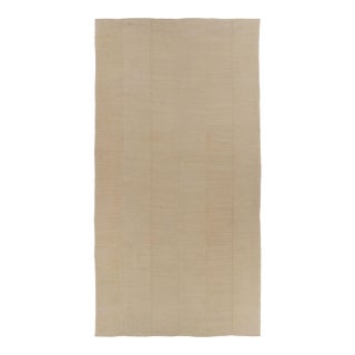 Oversized Vintage Mazandaran Kilim Runner in Warm Beige Tones - Rug & Kilim For Sale
